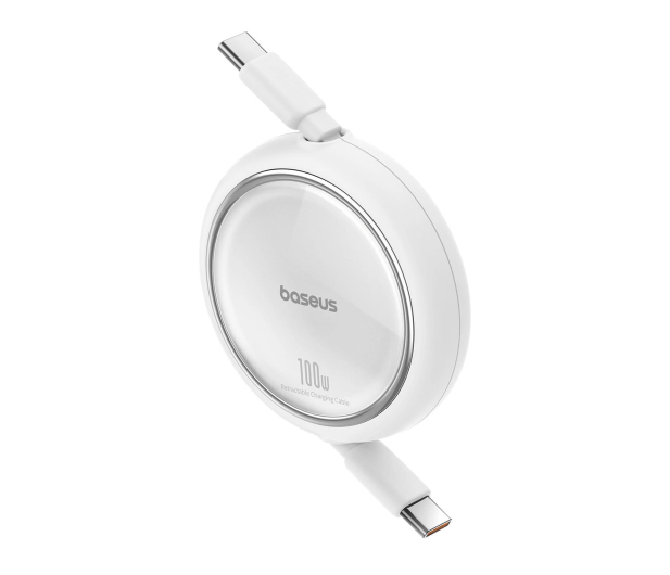 Baseus Kabel wysuwany Free2Draw Mini USB-C - USB-C 100W 1m - biały - 1502166 - zdjęcie 2